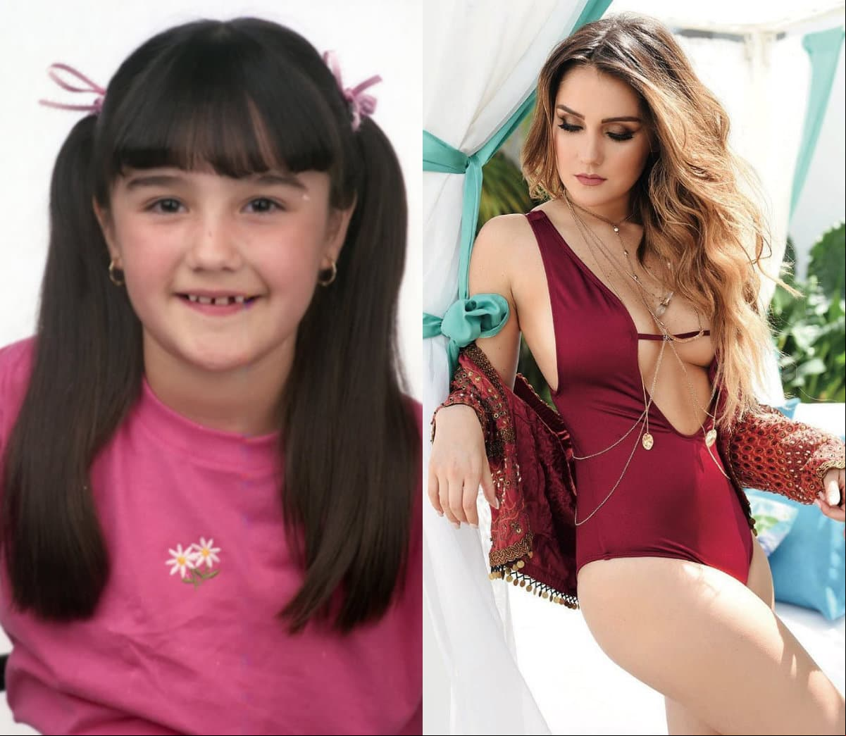 Desde niña Dulce María mostró su belleza