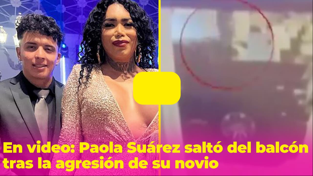 En video: Paola Suárez saltando del balcón, tras la agresión de su novio