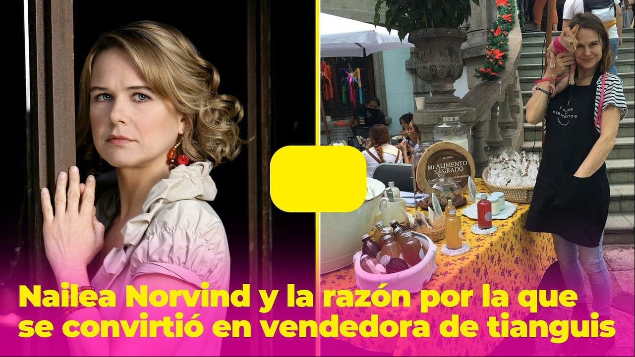 Nailea Norvind y la verdadera razón por la que se convirtió en vendedora de tianguis