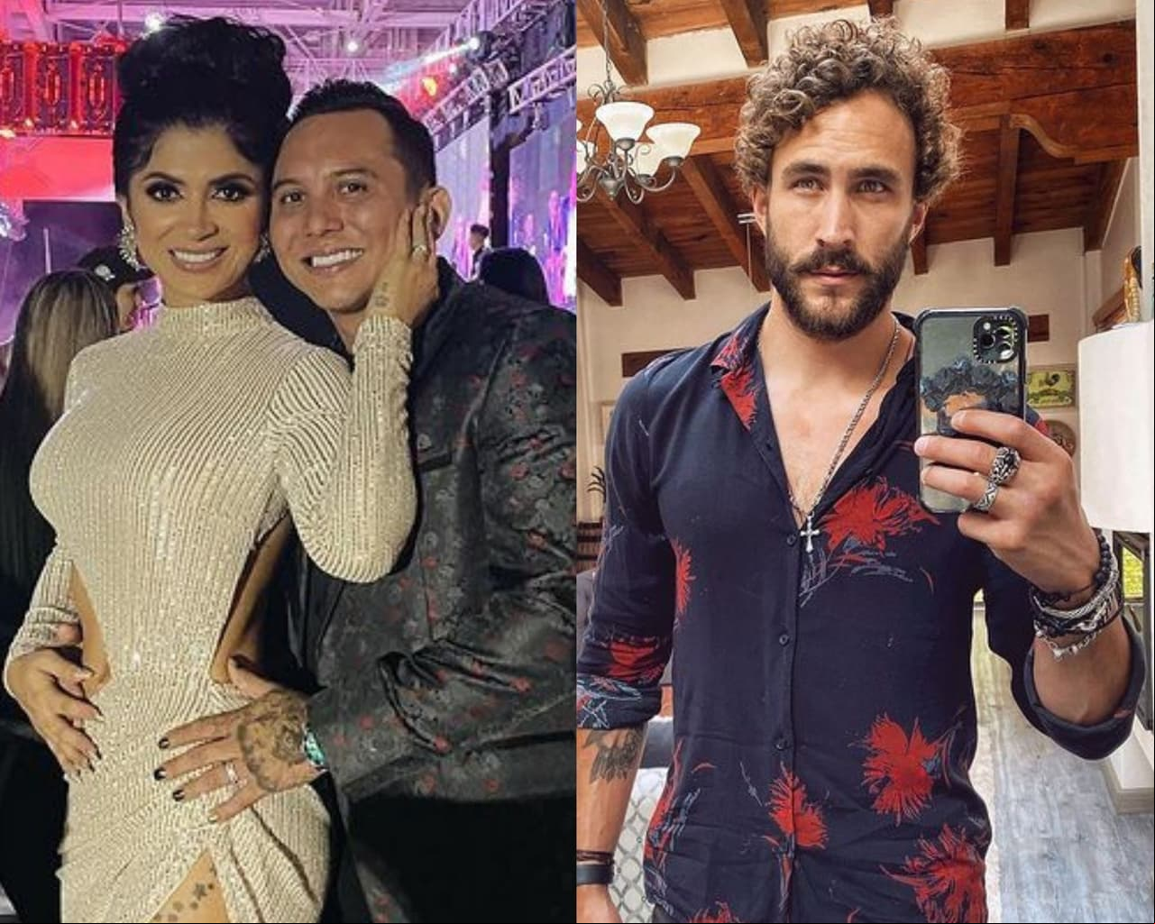 Kimberly Flores, frente a Edwin Luna, reacciona a romance de Roberto Romano y Alicia Machado