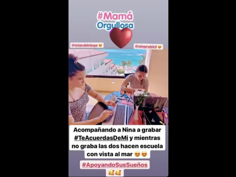 La familia Rubín Legarreta acompañó a Nina en su llamado con la playa.