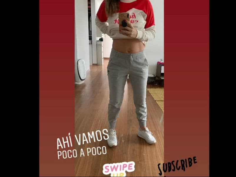 “Ahí vamos poco a poquito. Me muero de la flojera de ir a entrenar, pero ni modo… disciplina”, precisó la actriz, quien detalló que uno de sus secretos para regresar a su peso fue que durante todo el embarazo se ejercitó con yoga y rutinas de poco impacto.