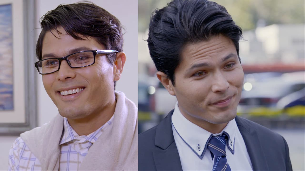 En 'También los feos son héroes', Marcelo Godínez, harto de las burlas de sus compañeros de trabajo, decide cambiar de look para enamorar a la chica de la que está enamorado y triunfar laboralmente.