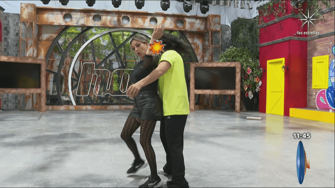 Mariana Ochoa y Jorge Anzaldo en los ensayos de Las Estrellas bailan en Hoy