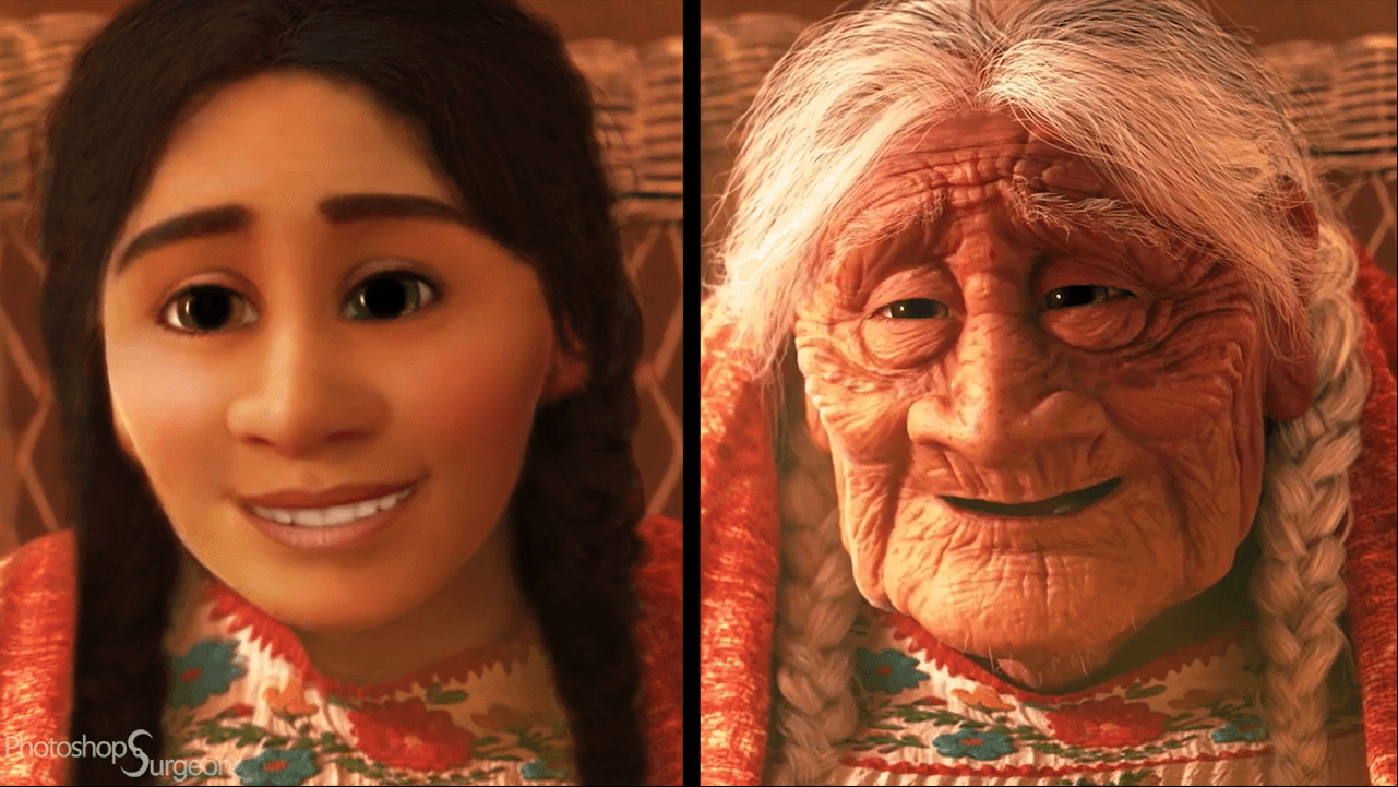 Mamá Coco de joven