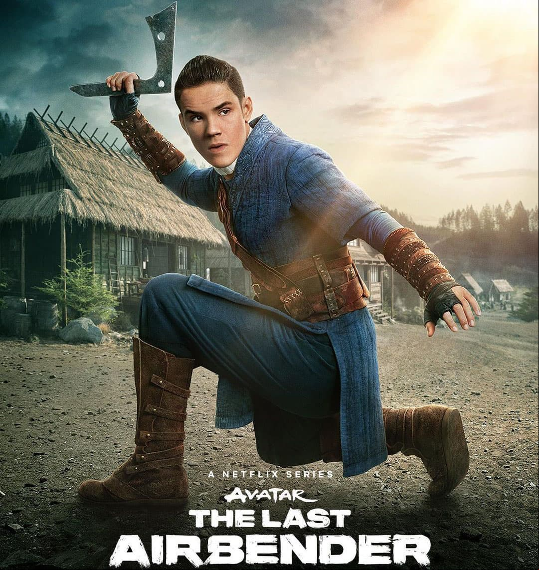 Sokka en el live action de 'Avatar: la leyenda de Aang'