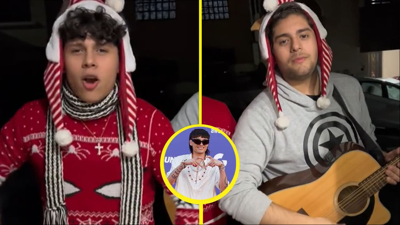 El primer villancico bélico: Jóvenes cantan música navideña versión corrido tumbado y causan furor