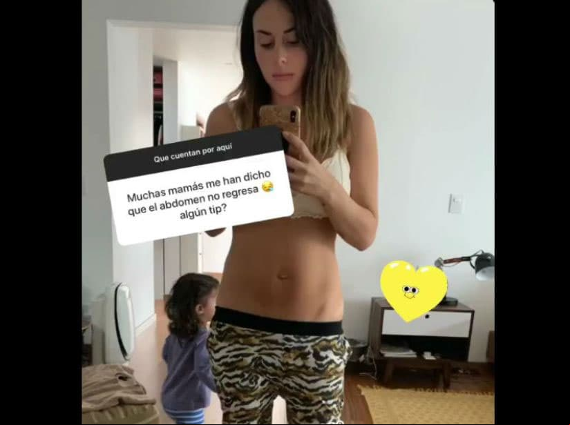 Ahora en una historia de su cuenta oficial de Instagram, reveló que actualmente pesa 57 kilos y que está a dos kilos de su peso ideal.