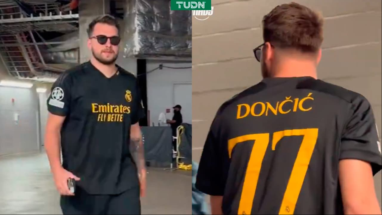 Luka Doncic presume al Real Madrid antes del Mavericks vs. Suns de NBA