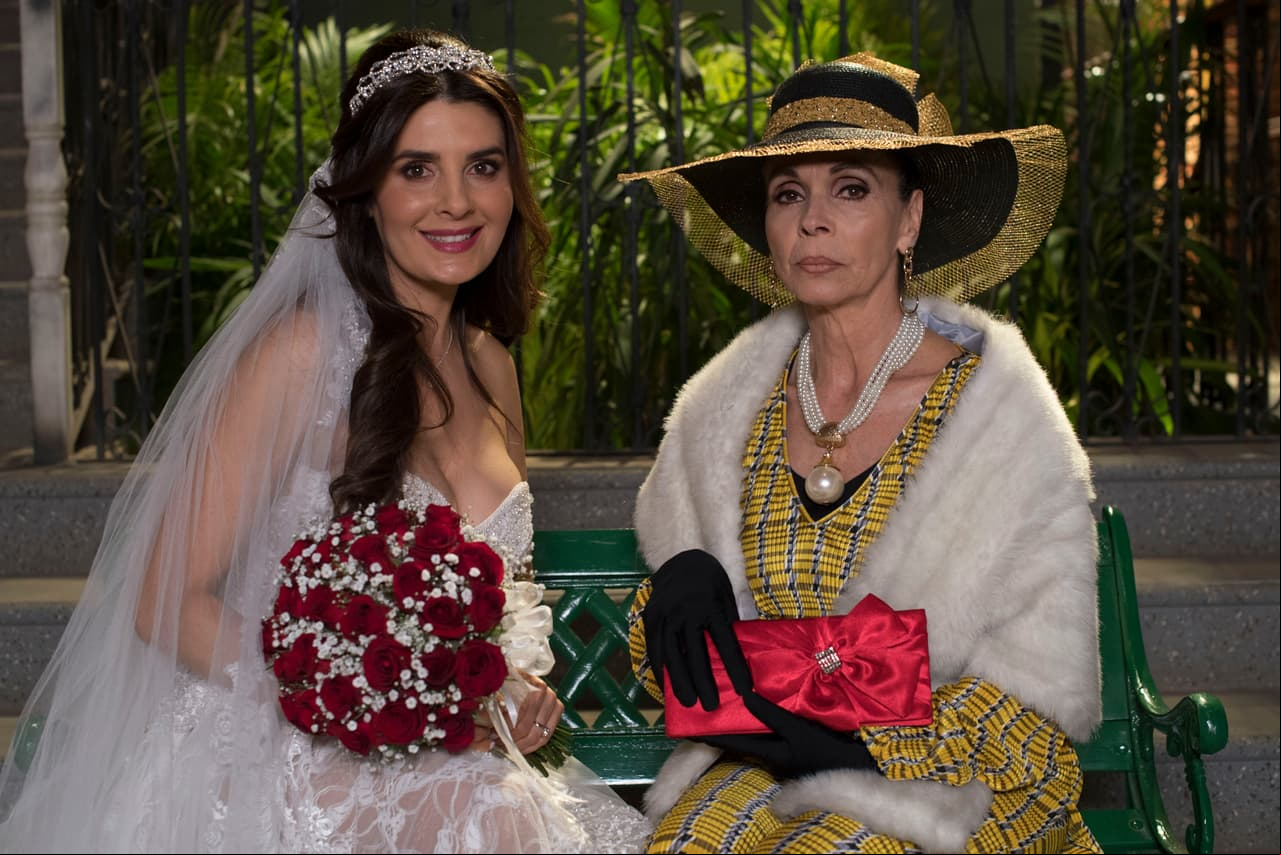 Con Doña Magda.