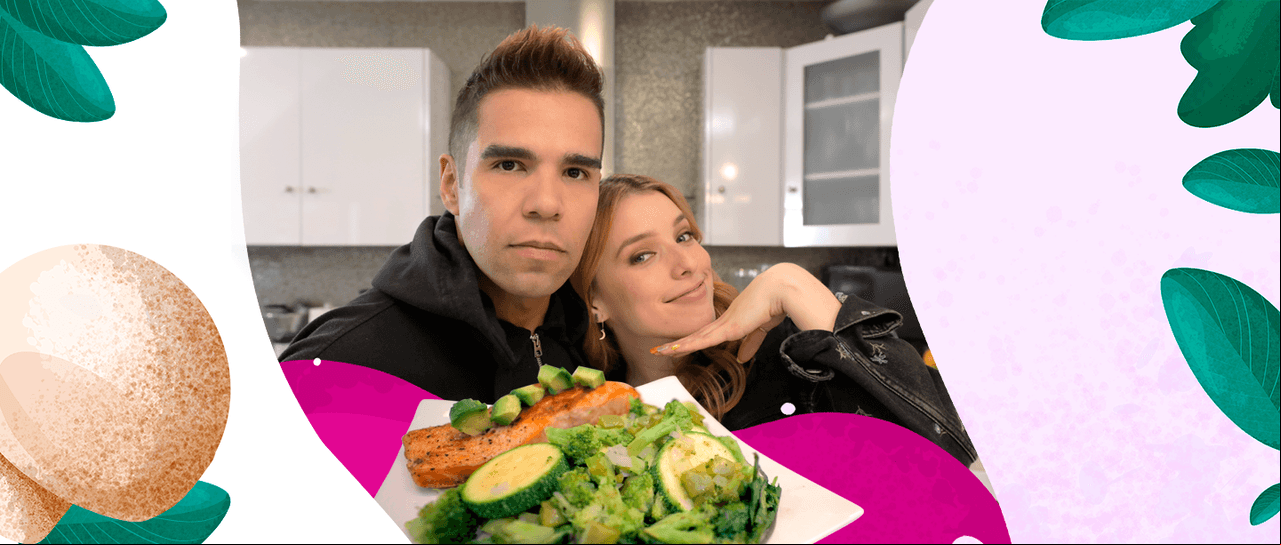 Receta de Pinches famosos: Emir Pabón prepara “Ensalada de Salmón”