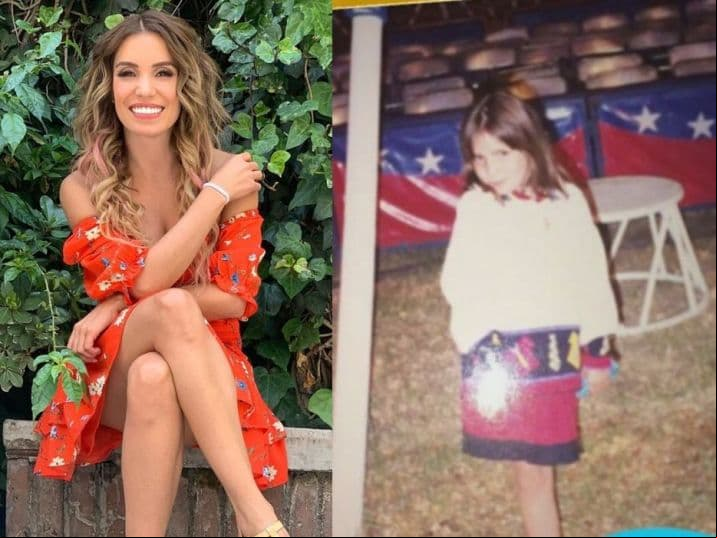 Andrea Escalona no solo causa revuelo por sus participaciones en ‘Las Estrellas bailan en Hoy’ también por su tierna foto de niña.