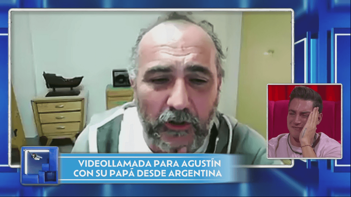 Agustín recibe videollamada de su papá