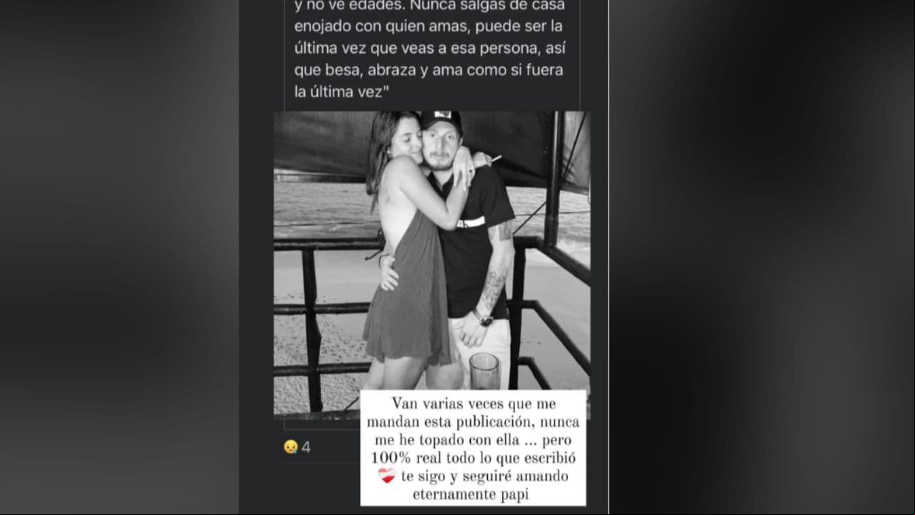 Mensaje de la novia de Octavio Ocaña con foto inédita