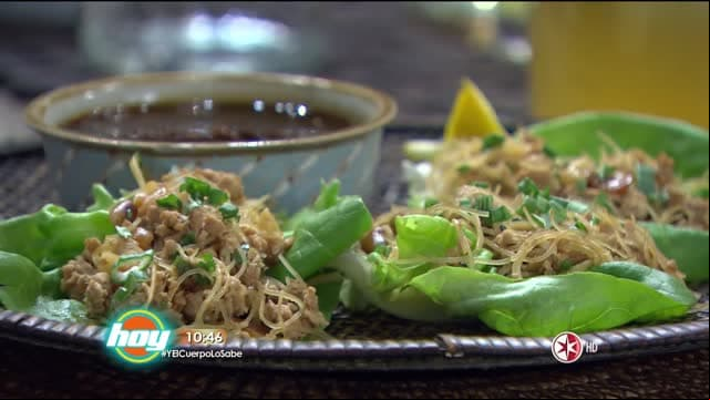 Receta de HOY: Taquitos de lechuga con pavo molido