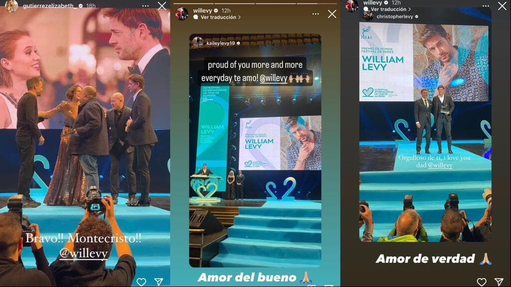 Elizabeth Gutiérrez y sus hijos celebraron los premios que William Levy ganó en el Festival Internacional del Cine de Armería.