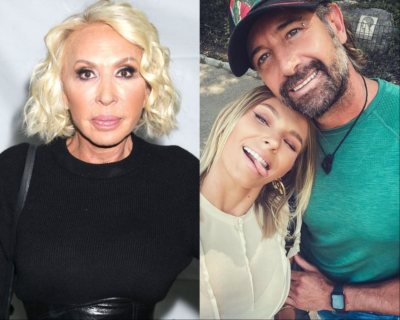 Gabriel Soto e Irina Baeva, con papel en mano, demuestran que ganaron demanda a Laura Bozzo