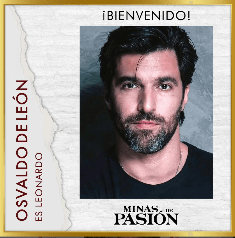 Osvaldo de León será 'Leonardo Santamaría', un hombre de principios cuya vida cambiará cuando conozca a 'Emilia'.