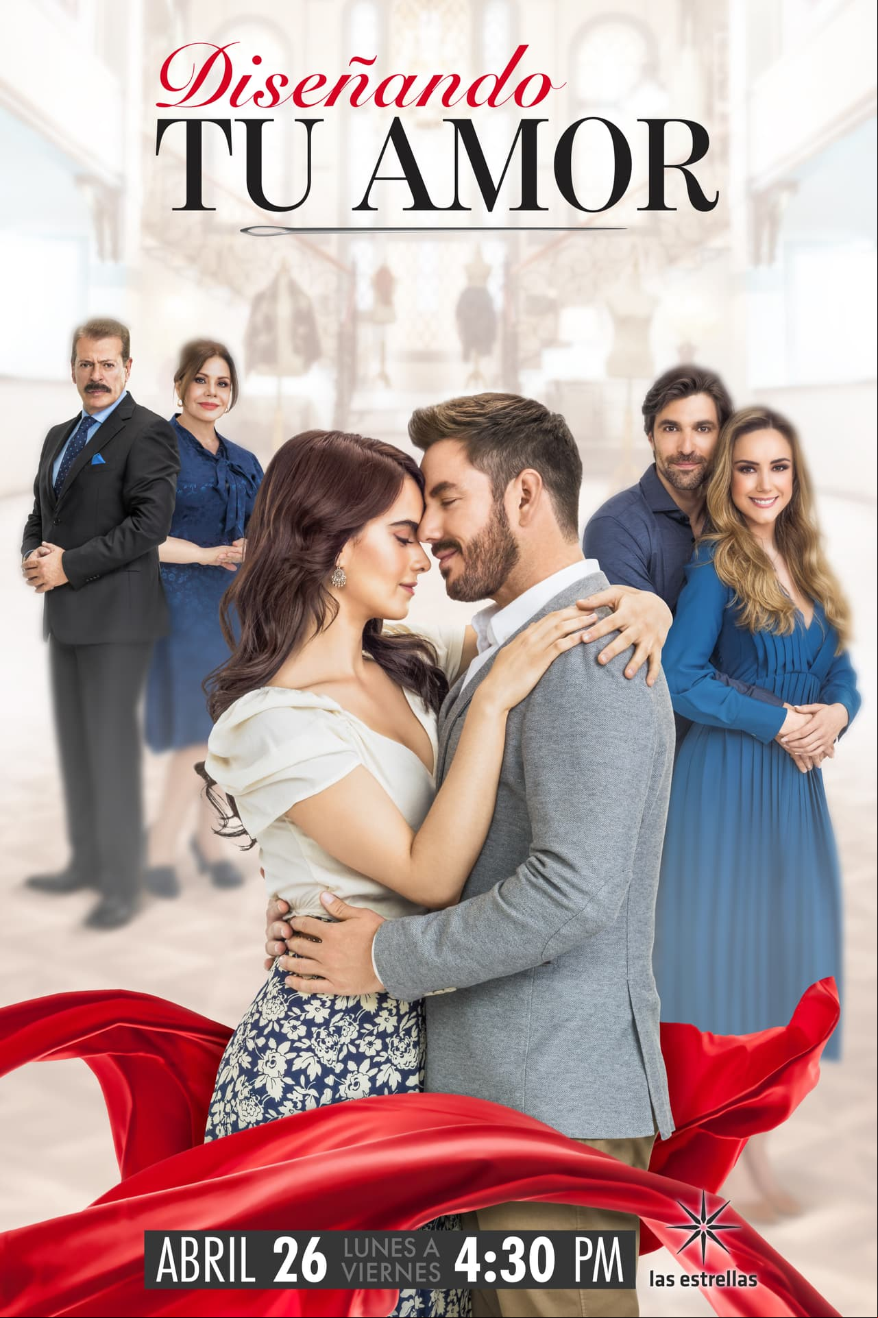 Gala Montes y Juan Diego Covarrubias protagonizan el primer póster de 'Diseñando tu Amor'