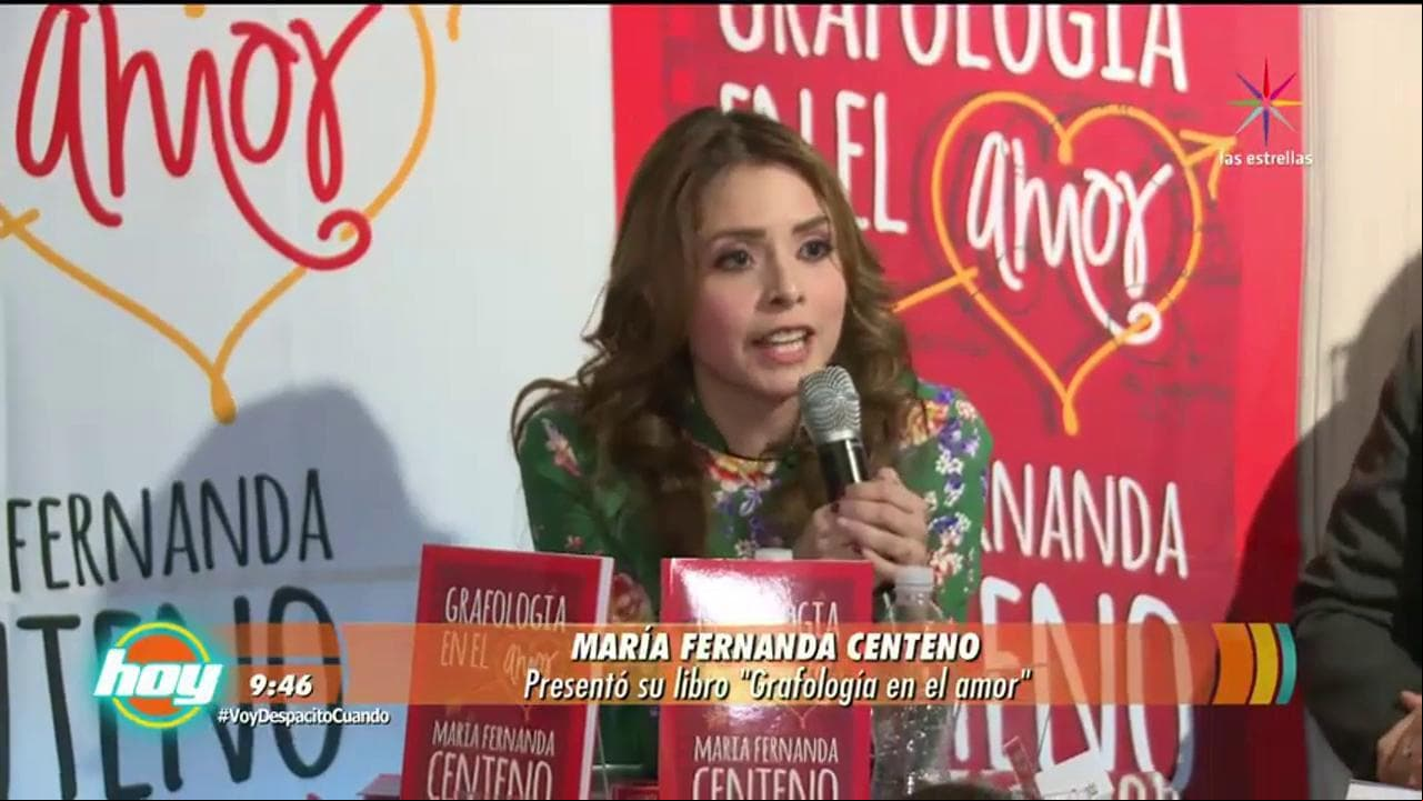 Maryfer Centeno presentó su libro "Grafología en el amor"