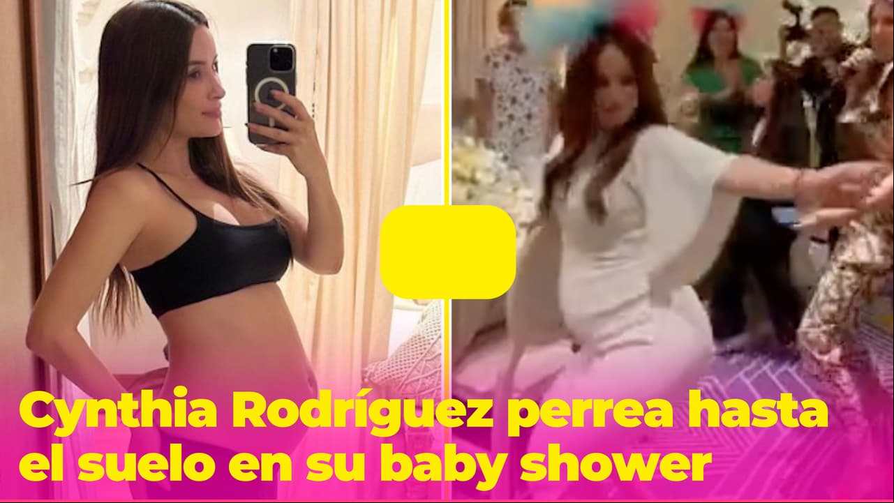Cynthia Rodríguez puede bailar reguetón con todo y su pancita de embarazo: así 'perreó hasta el piso'