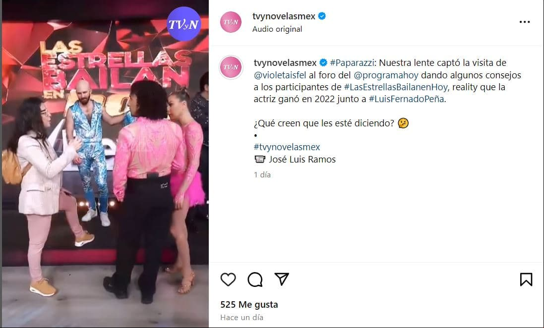 Captura Instagram TVyNovelas