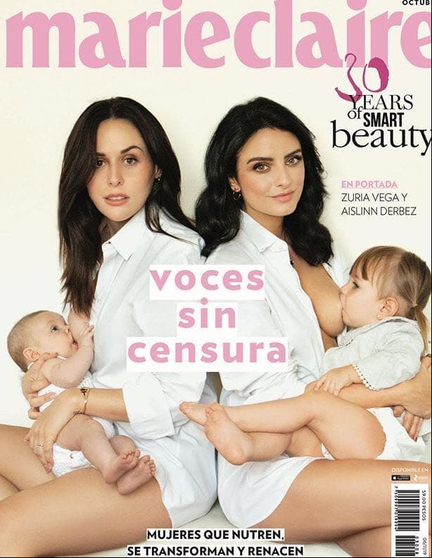 A la par de su maternidad, Vega siguió creando contenido exclusivo en su canal 'Soy Mamá'. E incluso, en octubre, protagonizó una portada en compañía de Aislinn Derbez para apoyar la lactancia materna.