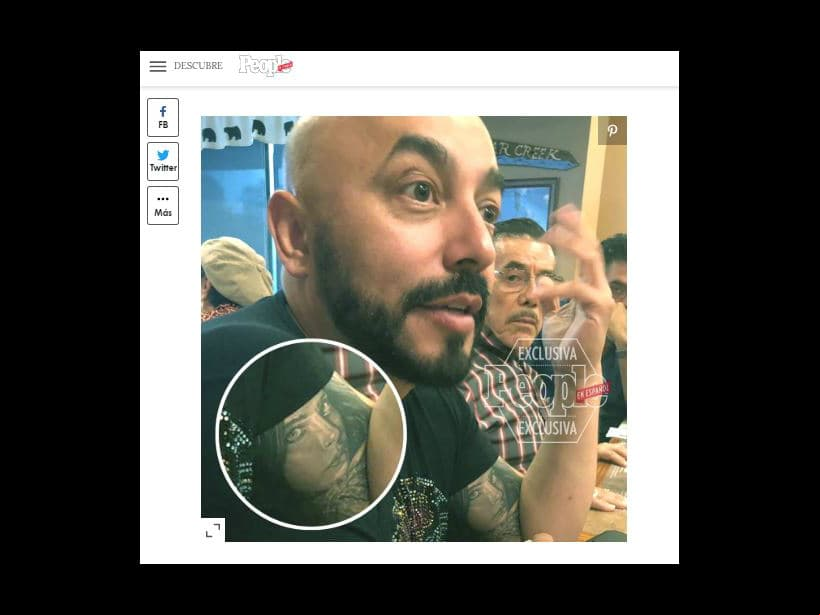 Finalmente, lo que ha intensificado los rumores durante estos últimos días es la difusión de la fotografía del tatuaje que Lupillo Rivera lleva en su brazo izquierdo, confirmándose así lo dicho por la revista ‘People en español’ en junio de 2019.