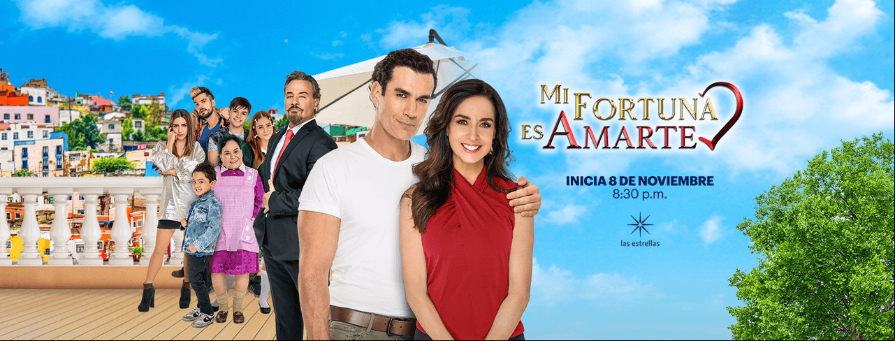 David Zepeda y Susana González protagonizan el primer póster de 'Mi Fortuna es Amarte'