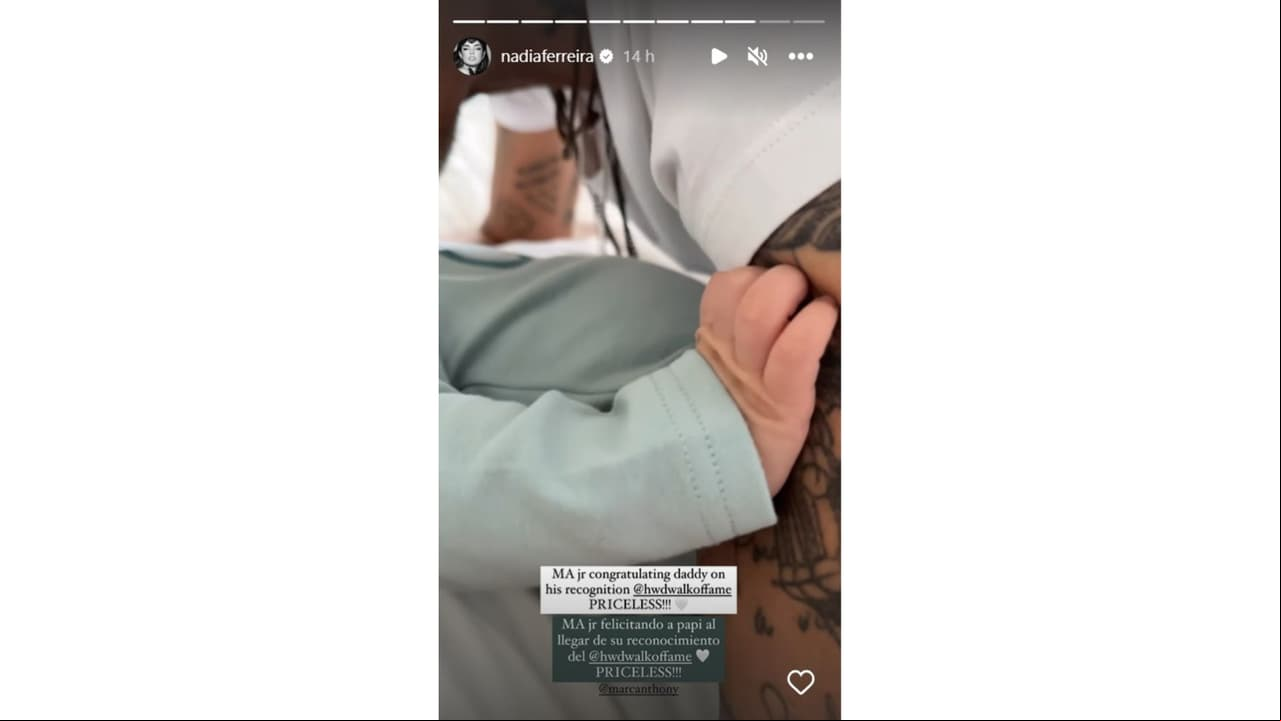 Nadia Ferreira llamó a su bebé "MA Jr.".