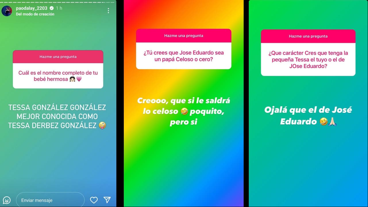 Novia de José Eduardo Derbez habla de su hija Tessa