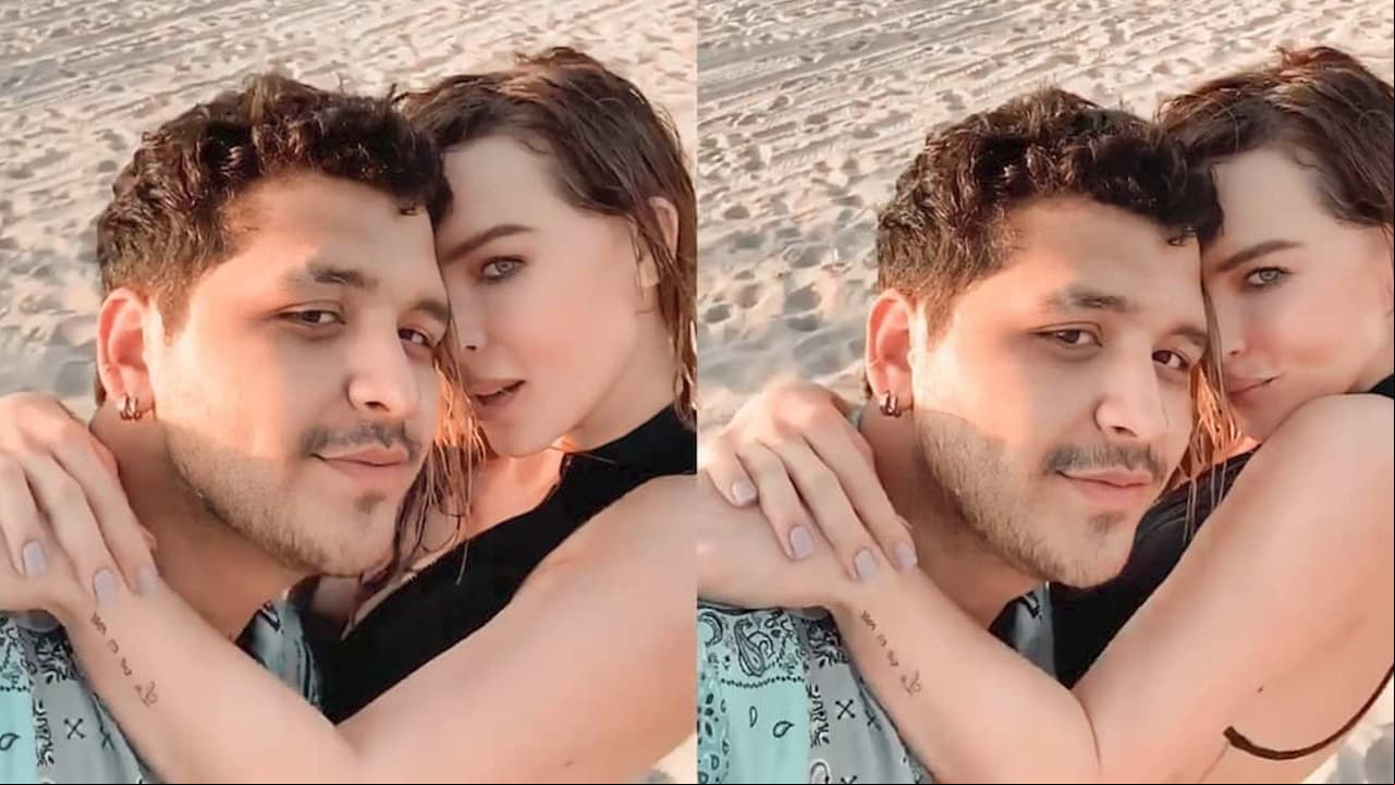 Belinda deja sin palabras a Christian Nodal tras lucir atrevido traje de baño