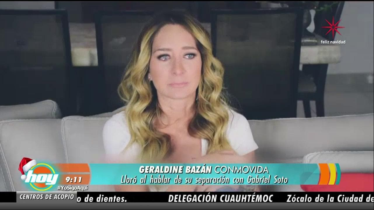¡Entre lágrimas Geraldine Bazán habla de su divorcio!