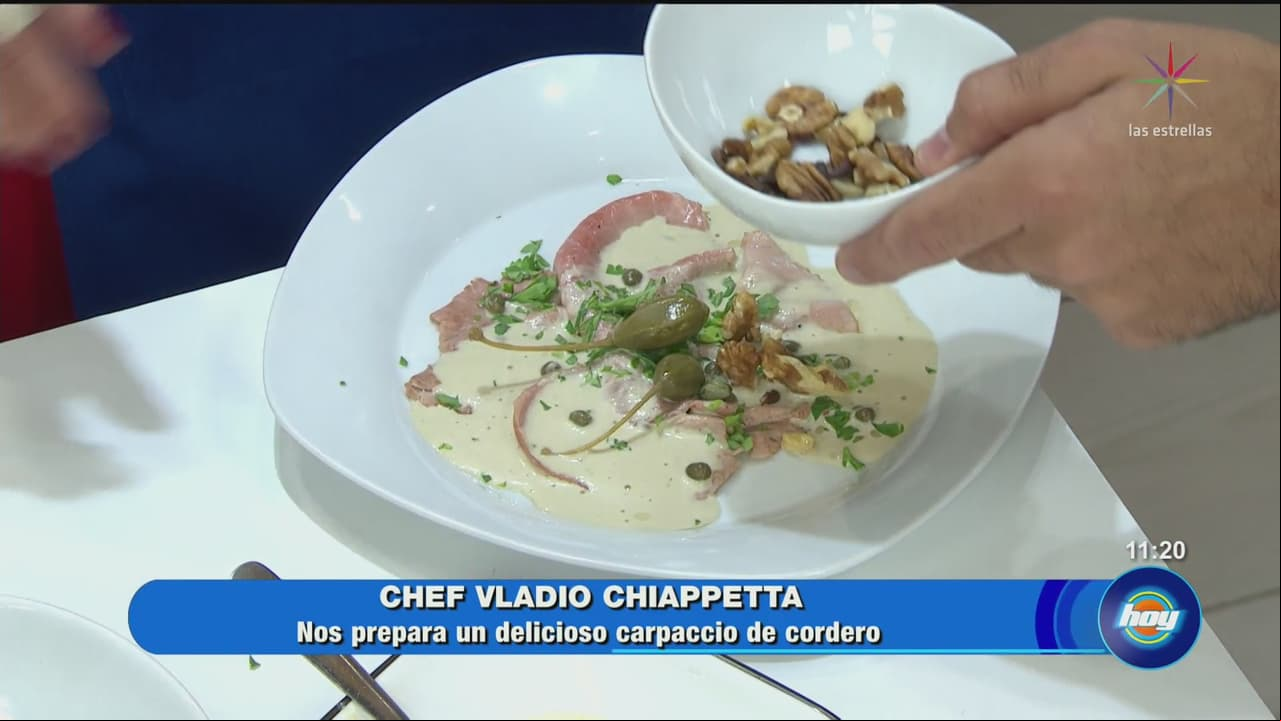 ¿Cómo preparar un carpaccio de cordero?