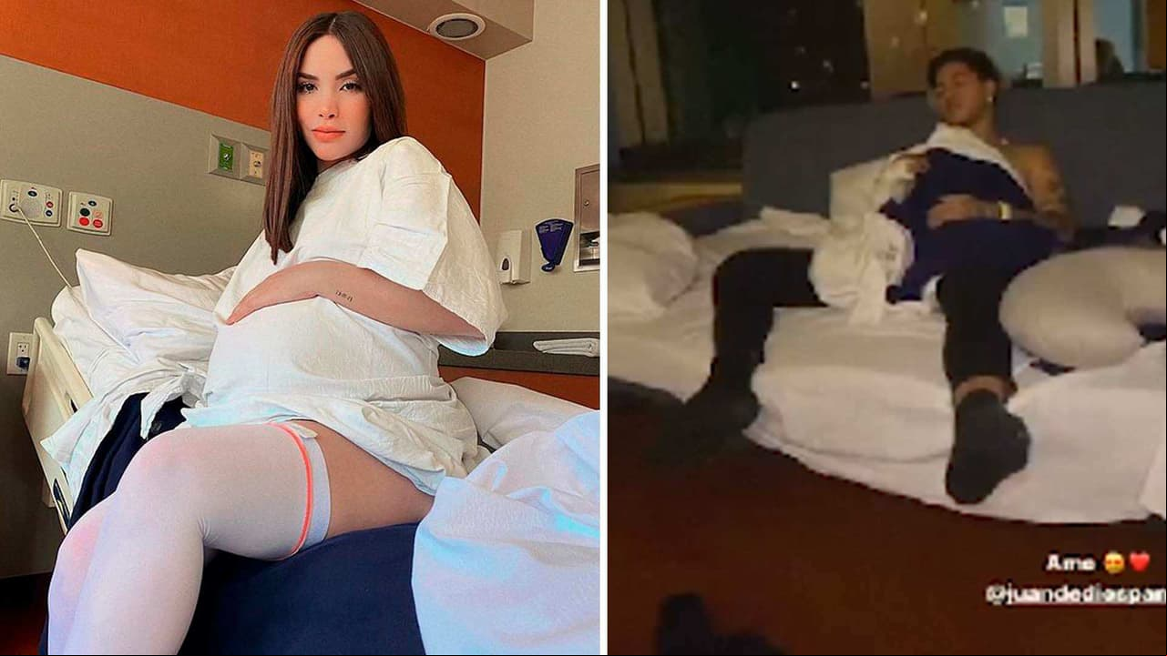 A horas de dar a luz, Kimberly Loaiza muestra cómo duerme JD Pantoja a su hijo recién nacido