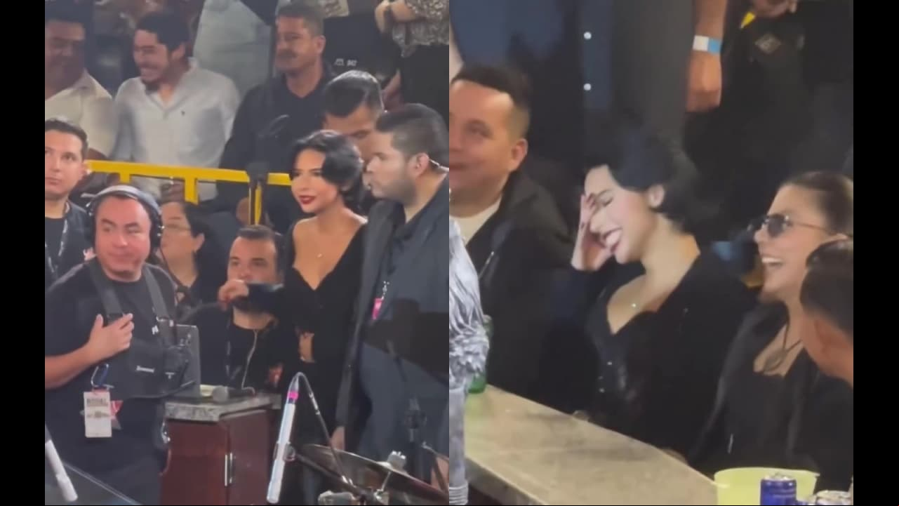 Ángela Aguilar sube al escenario para salvar a Nodal de los abucheos