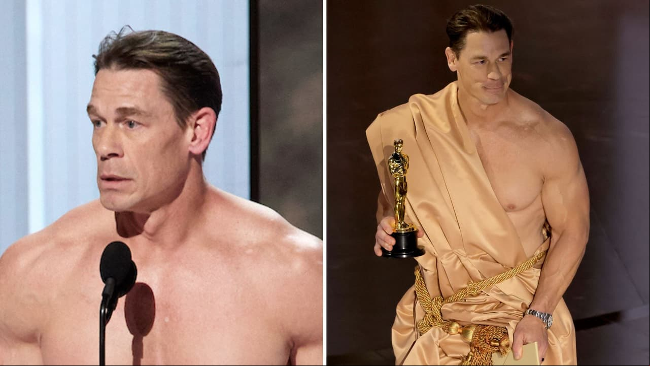 La verdadera razón por la que John Cena apareció sin ropa en los Oscar: fue más que una broma