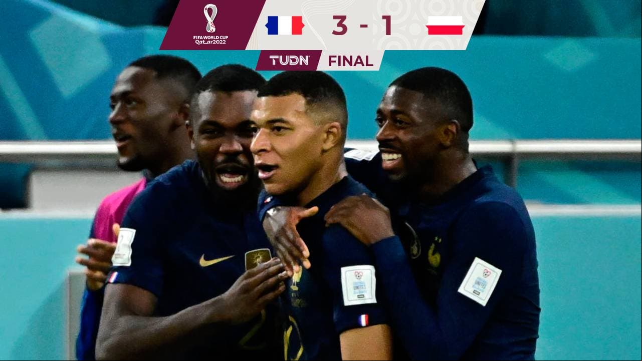 Francia sigue a paso de campeón y se metió a Cuartos tras vencer a Polonia