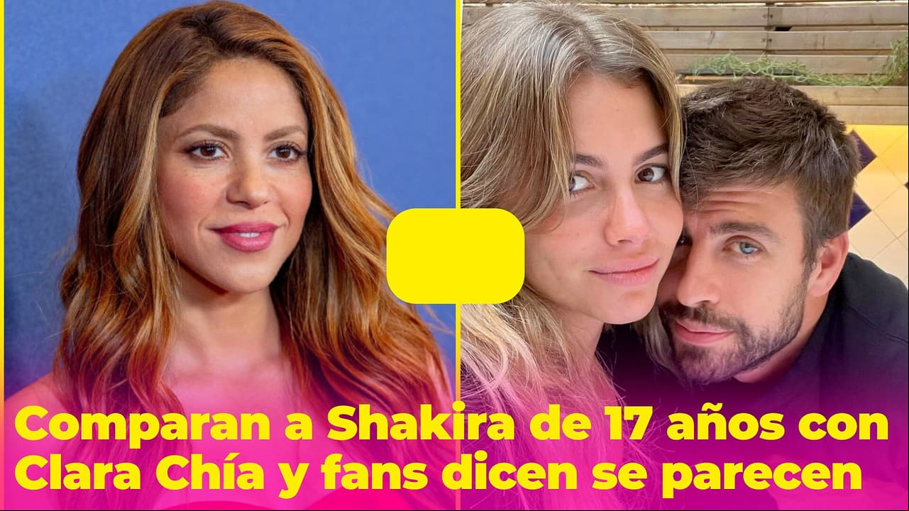"La versión joven y rubia": Comparan a Shakira de 17 años con Clara Chía y fans aseguran que se parecen