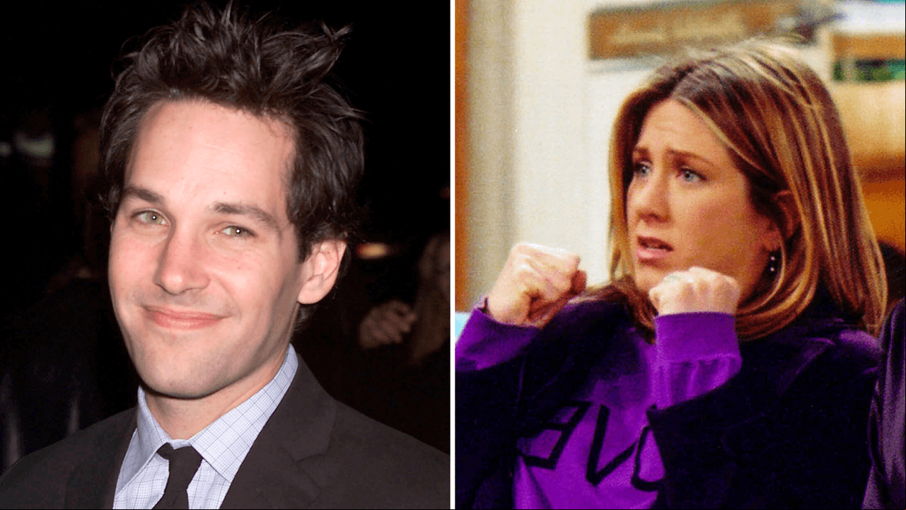 Paul Rudd atropelló a Jennifer Aniston en el set de ‘Friends’