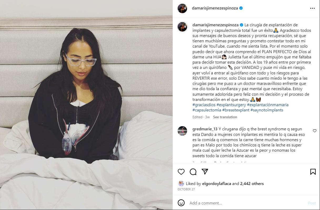 Damaris Jiménez, hermana de Alejandra Espinoza