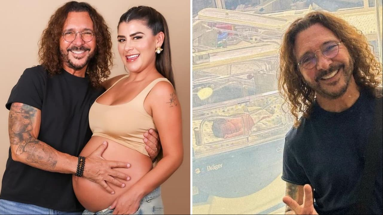 Oscar Burgos, el Perro Guarumo, se convierte en papá de su sexto hijo a sus 66 años: muestra fotos de su bebé