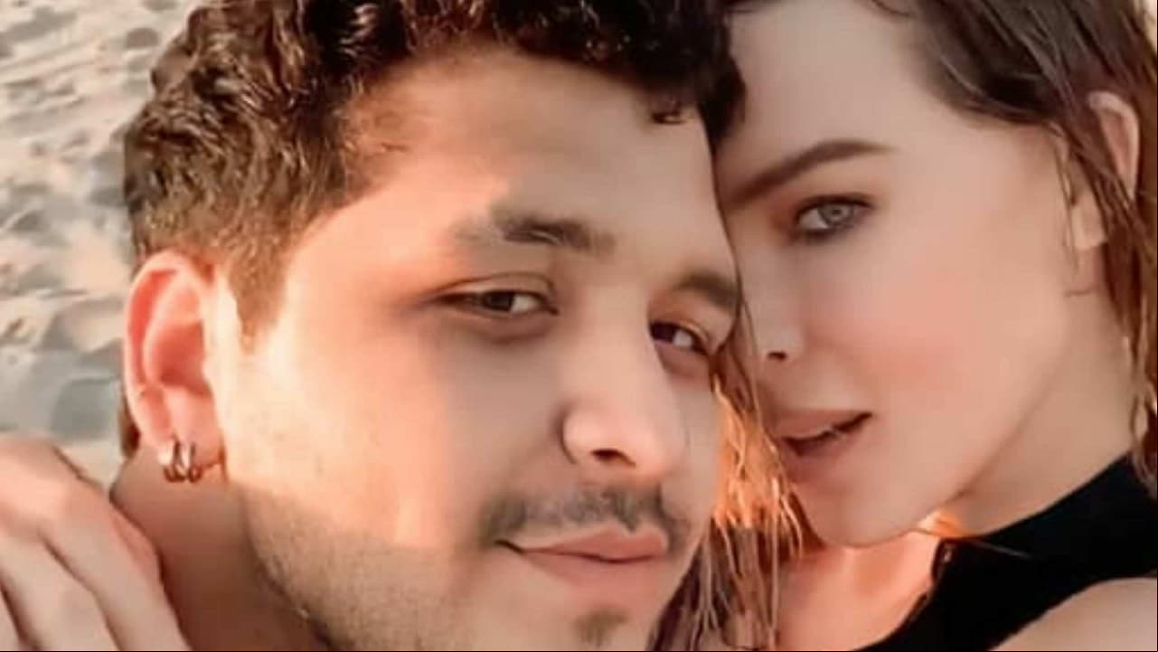 Christian Nodal le roba tremendo beso a Belinda y desatan el enojo del estilista de la cantante