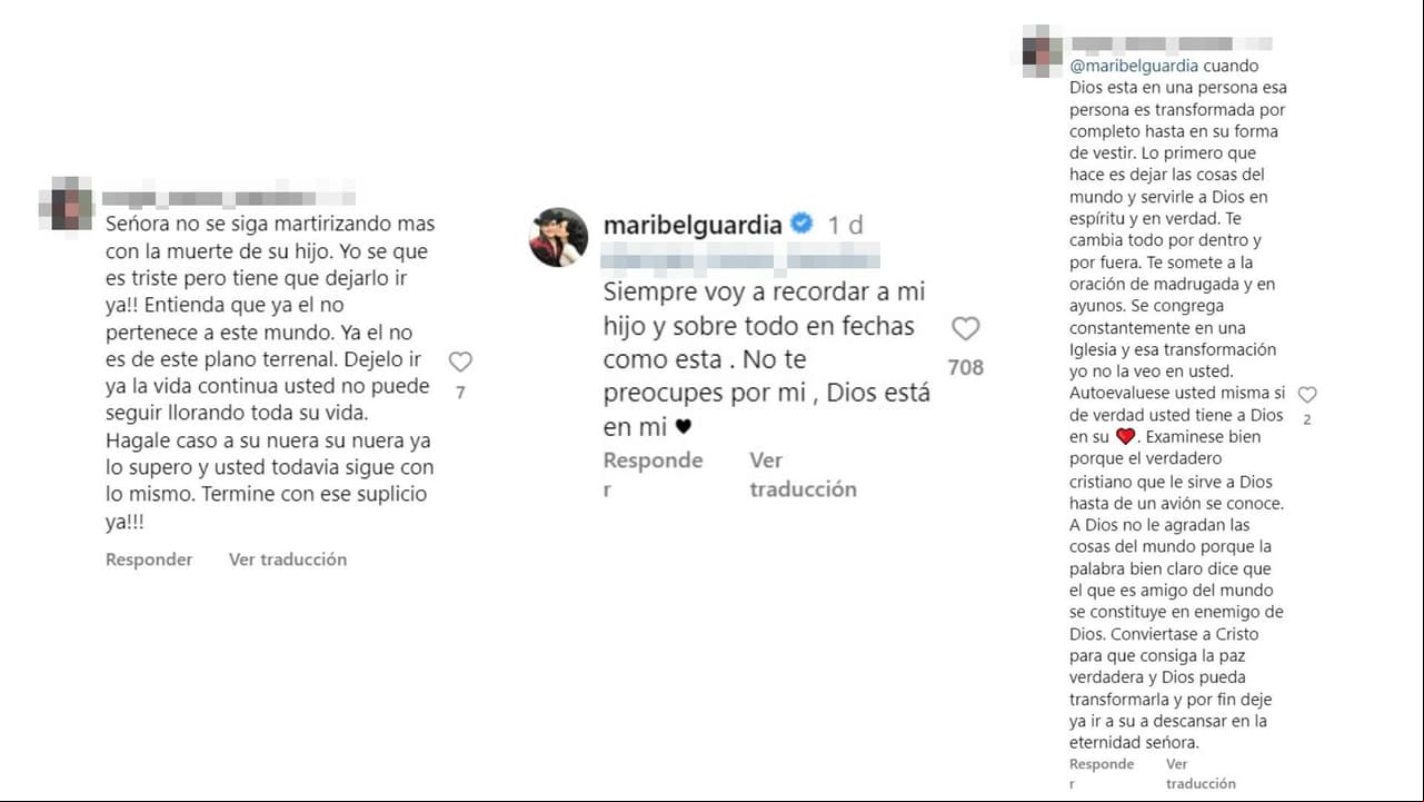 Maribel Guardia respondió a los señalamientos.