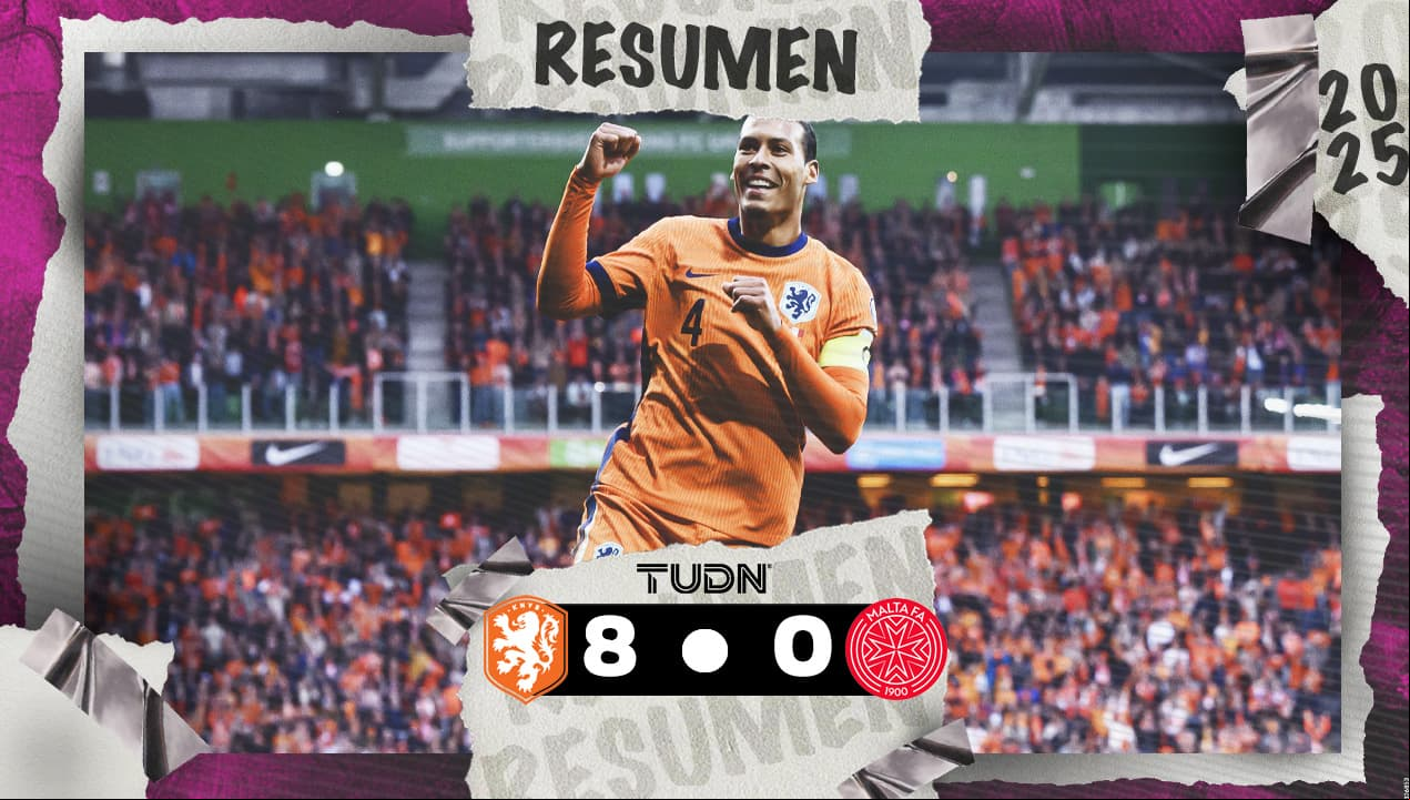 Resumen l Países Bajos humilla feo a Malta con un marcador de 8-0