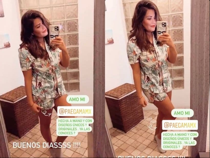 Sin embargo, lo que más llamó la atención de su publicación fue la silueta de Mariana Echeverría, pues para algunos internautas, quienes se encargaron de replicar las imágenes en varias cuentas de Instagram, ya lucía un vientre plano.