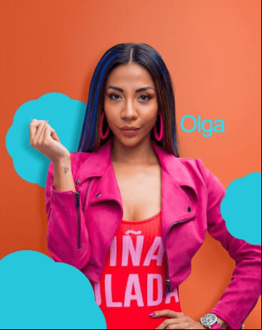 'Olga' está determinada a conseguir lo que quiere, es coqueta y caprichosa. Esta antagonista es interpretada por Michelle González.