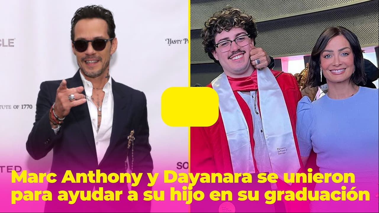 Marc Anthony y Dayanara Torres unieron fuerzas para ayudar a su hijo mayor en su graduación