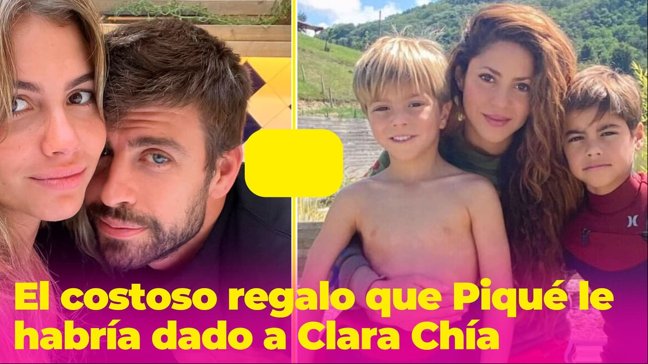 El lujoso regalo que Piqué le habría dado a Clara Chía mientras sus hijos se mudaban a Miami
