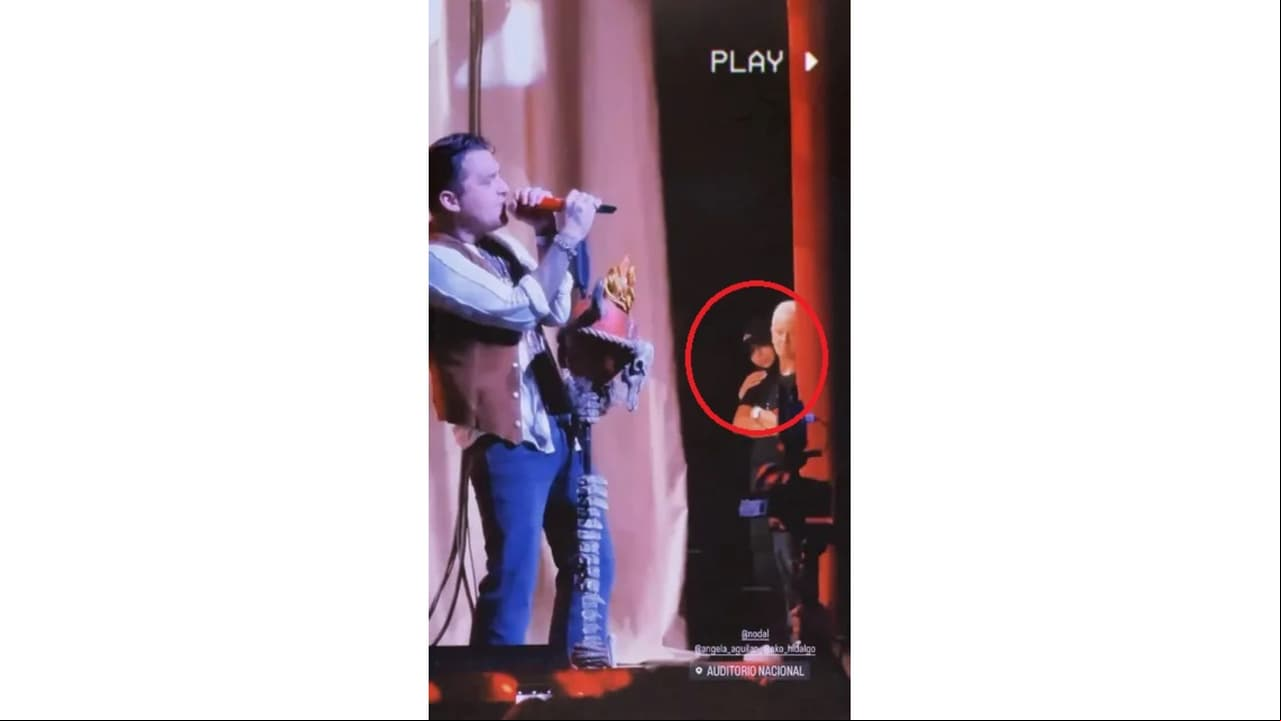 Ángela Aguilar supuestamente acompañó a Nodal en concierto en CDMX.